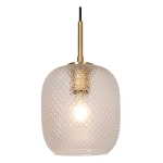 ALICENT Lampa wisząca Ø 18 cm 1xE27 złoty mat / mosiądz 03450/01/02 Lucide - zdjęcie dodatkowe 4